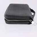 LOUIS VUITTON Taiga Zippy XL Long Wallet Black M44275 LV Auth 196706-4