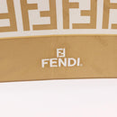 FENDI Zucca Canvas Folding Umbrella Beige Gold Auth 196709A-8