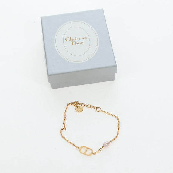 Christian Dior Bracelet Metal Gold Tone Auth 196710M