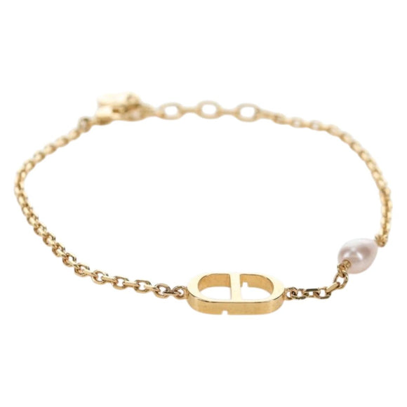 Christian Dior Bracelet Metal Gold Tone Auth 196710M