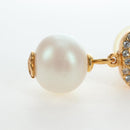 CHANEL COCO Mark Pierce Metal Gold Tone CC Auth 196711M-15