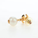 CHANEL COCO Mark Pierce Metal Gold Tone CC Auth 196711M-16