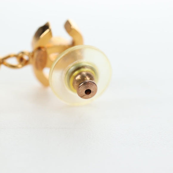 CHANEL COCO Mark Pierce Metal Gold Tone CC Auth 196711M