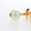 CHANEL COCO Mark Pierce Metal Gold Tone CC Auth 196711M-19