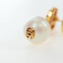 CHANEL COCO Mark Pierce Metal Gold Tone CC Auth 196711M-20