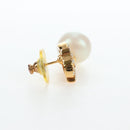 CHANEL COCO Mark Pierce Metal Gold Tone CC Auth 196711M-21