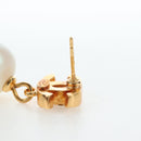 CHANEL COCO Mark Pierce Metal Gold Tone CC Auth 196711M-22