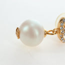 CHANEL COCO Mark Pierce Metal Gold Tone CC Auth 196711M-4