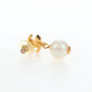 CHANEL COCO Mark Pierce Metal Gold Tone CC Auth 196711M-5