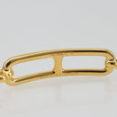 HERMES Roulis De Bourtour Bracelet Leather Blue Gold Auth 196712V-9