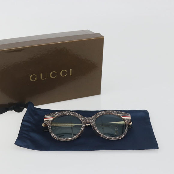 GUCCI Sunglasses Metal Pink Gold GG0282SA Auth 196713M