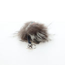 FENDI Monster Charm Fur Brown Silver Auth 196714M-10