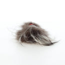 FENDI Monster Charm Fur Brown Silver Auth 196714M-20