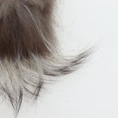 FENDI Monster Charm Fur Brown Silver Auth 196714M-3