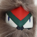 FENDI Monster Charm Fur Brown Silver Auth 196714M-6