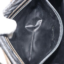 FENDI Pecan Canvas Shoulder Bag PVC Black Brown Auth 196716-11