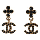 CHANEL COCO Mark Pierce Metal Gold Tone CC Auth 196718M-1