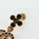 CHANEL COCO Mark Pierce Metal Gold Tone CC Auth 196718M-12