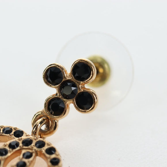 CHANEL COCO Mark Pierce Metal Gold Tone CC Auth 196718M