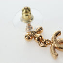 CHANEL COCO Mark Pierce Metal Gold Tone CC Auth 196718M-15