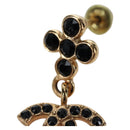 CHANEL COCO Mark Pierce Metal Gold Tone CC Auth 196718M-4