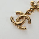 CHANEL COCO Mark Pierce Metal Gold Tone CC Auth 196718M-6