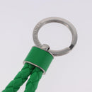 BOTTEGA VENETA INTRECCIATO Key Charm Leather Green Silver Auth 196719M-5