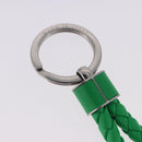 BOTTEGA VENETA INTRECCIATO Key Charm Leather Green Silver Auth 196719M-7