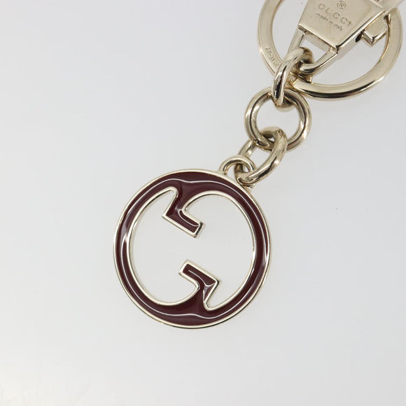 GUCCI Interlocking G Key Charm Metal Gold Tone Auth 196720M