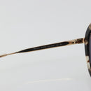 PRADA Sunglasses Metal Brown Champagne Gold Auth 196722M-11