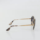 PRADA Sunglasses Metal Brown Champagne Gold Auth 196722M-4