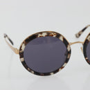 PRADA Sunglasses Metal Brown Champagne Gold Auth 196722M-5