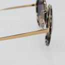 PRADA Sunglasses Metal Brown Champagne Gold Auth 196722M-7