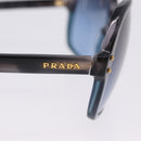 PRADA Sunglasses Plastic Blue Gold Auth 196723-6