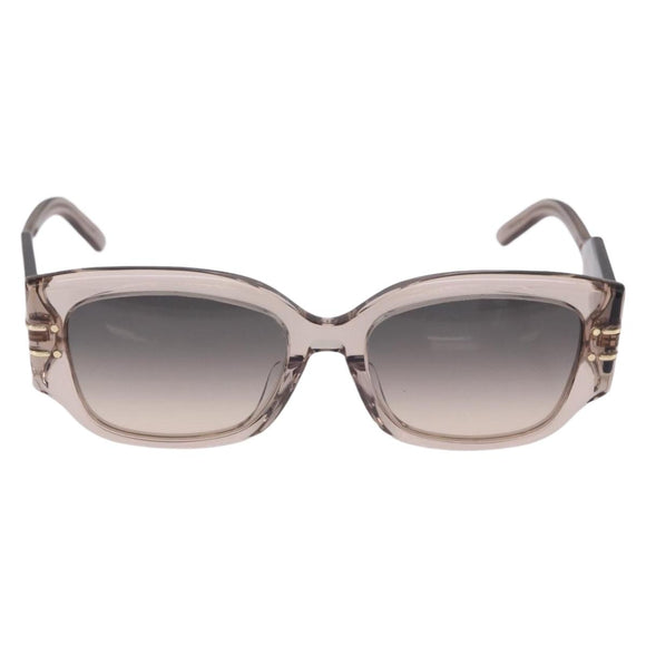 Christian Dior Sunglasses Plastic Brown Gold Auth 196724M