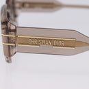 Christian Dior Sunglasses Plastic Brown Gold Auth 196724M-6