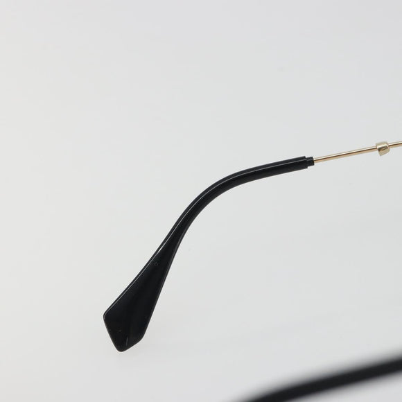 Miu Miu Sunglasses Metal Pink Gold Auth 196725M