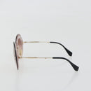 Miu Miu Sunglasses Metal Pink Gold Auth 196725M-3