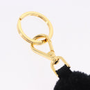 PRADA Gorilla Charm Metal Black Gold Tone Auth 196726M-11