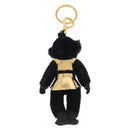 PRADA Gorilla Charm Metal Black Gold Tone Auth 196726M-3