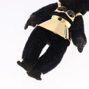 PRADA Gorilla Charm Metal Black Gold Tone Auth 196726M-6