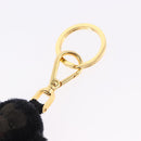 PRADA Gorilla Charm Metal Black Gold Tone Auth 196726M-7