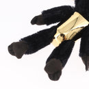 PRADA Gorilla Charm Metal Black Gold Tone Auth 196727M-10