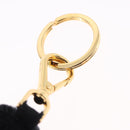 PRADA Gorilla Charm Metal Black Gold Tone Auth 196727M-11