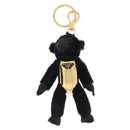 PRADA Gorilla Charm Metal Black Gold Tone Auth 196727M-2