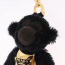 PRADA Gorilla Charm Metal Black Gold Tone Auth 196727M-4