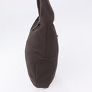 Salvatore Ferragamo Shoulder Bag Canvas Brown Silver Auth 196735A-5