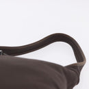 Salvatore Ferragamo Shoulder Bag Canvas Brown Silver Auth 196735A-8
