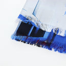 CHANEL COCO Mark Scarf Silk Purple CC Auth 196740V-3