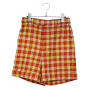 GUCCI Shorts Pants Wool 38 Orange Auth 196741M-1